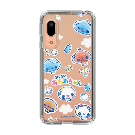 スリムプロテクションケース［ ぷくぷくあわわちゃん - ステッカー ］