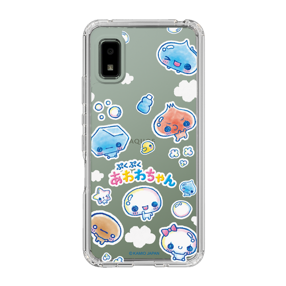 スリムプロテクションケース［ ぷくぷくあわわちゃん - ステッカー ］