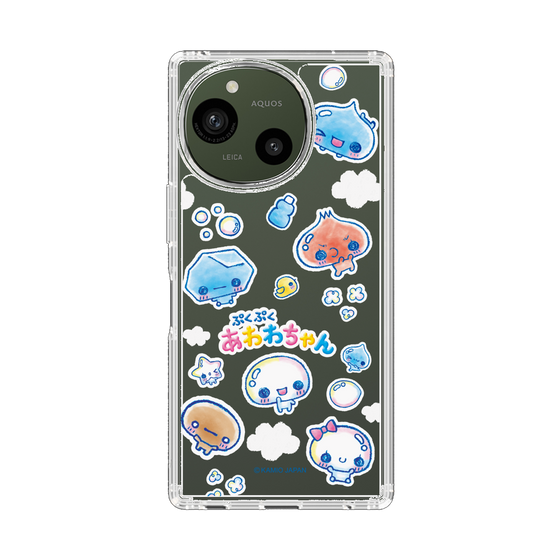 スリムプロテクションケース［ ぷくぷくあわわちゃん - ステッカー ］