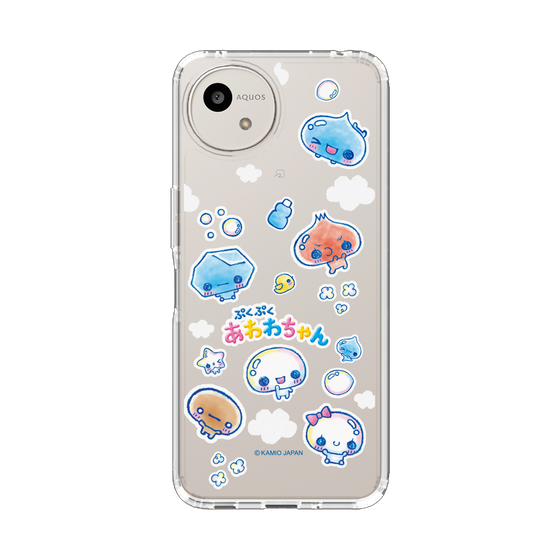 スリムプロテクションケース［ ぷくぷくあわわちゃん - ステッカー ］