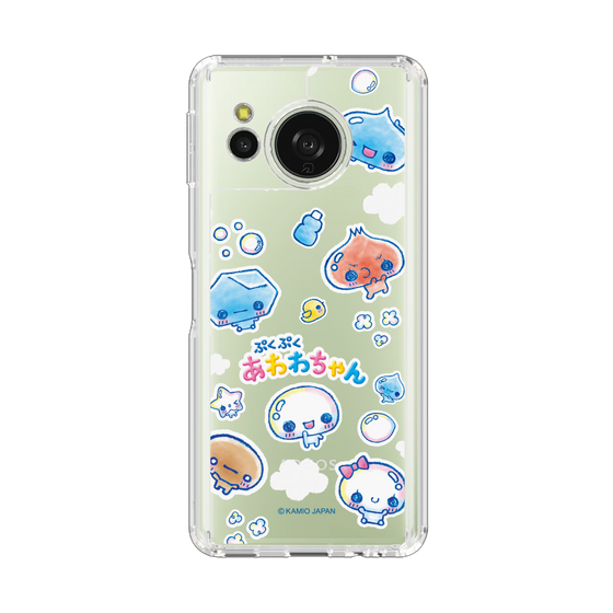 スリムプロテクションケース［ ぷくぷくあわわちゃん - ステッカー ］