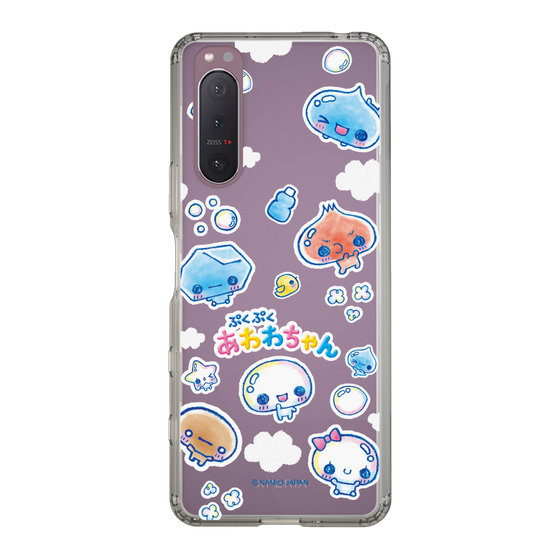 スリムプロテクションケース［ ぷくぷくあわわちゃん - ステッカー ］