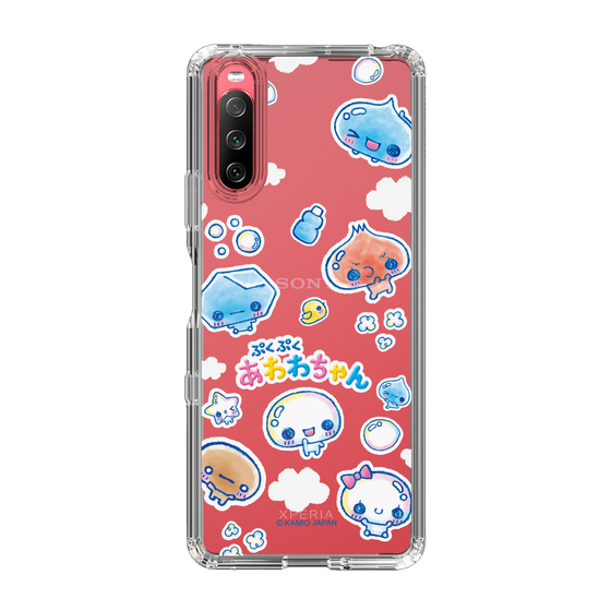 スリムプロテクションケース［ ぷくぷくあわわちゃん - ステッカー ］