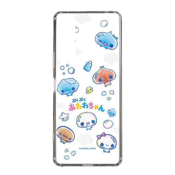 スリムプロテクションケース［ ぷくぷくあわわちゃん - ステッカー ］