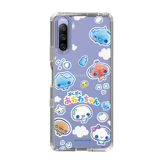 スリムプロテクションケース［ ぷくぷくあわわちゃん - ステッカー ］