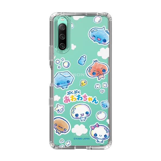 スリムプロテクションケース［ ぷくぷくあわわちゃん - ステッカー ］