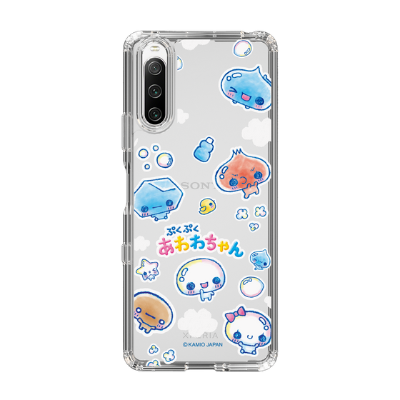 スリムプロテクションケース［ ぷくぷくあわわちゃん - ステッカー ］
