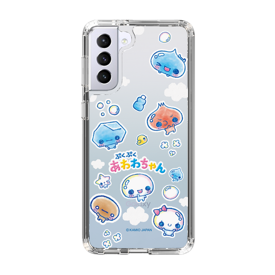 スリムプロテクションケース［ ぷくぷくあわわちゃん - ステッカー ］