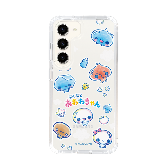 スリムプロテクションケース［ ぷくぷくあわわちゃん - ステッカー ］