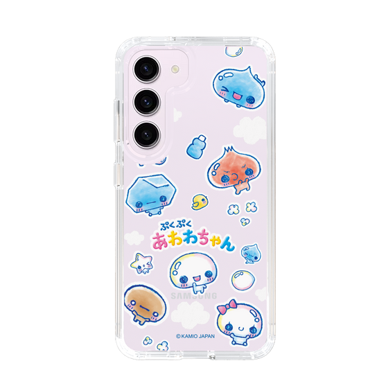 スリムプロテクションケース［ ぷくぷくあわわちゃん - ステッカー ］