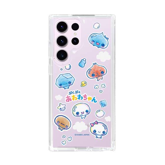 スリムプロテクションケース［ ぷくぷくあわわちゃん - ステッカー ］