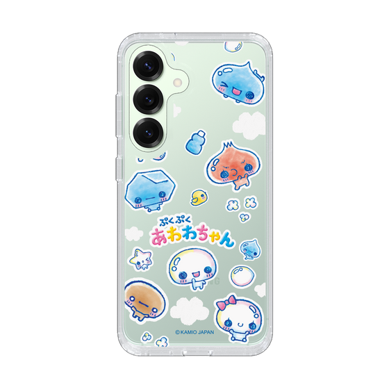 スリムプロテクションケース［ ぷくぷくあわわちゃん - ステッカー ］