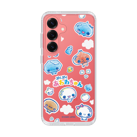 スリムプロテクションケース［ ぷくぷくあわわちゃん - ステッカー ］