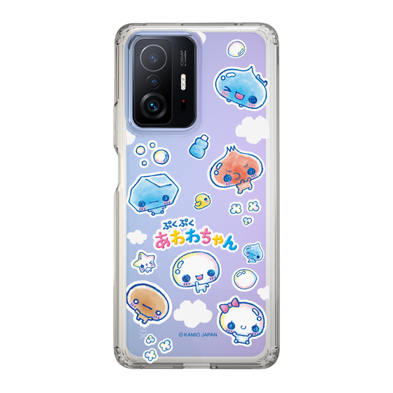スリムプロテクションケース［ ぷくぷくあわわちゃん - ステッカー ］