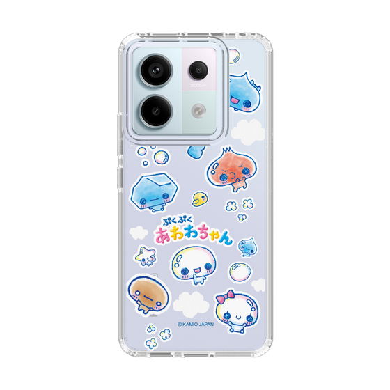 スリムプロテクションケース［ ぷくぷくあわわちゃん - ステッカー ］