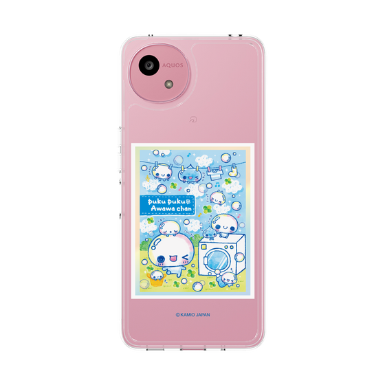 スリムプロテクションケース［ ぷくぷくあわわちゃん - ランドリー ］