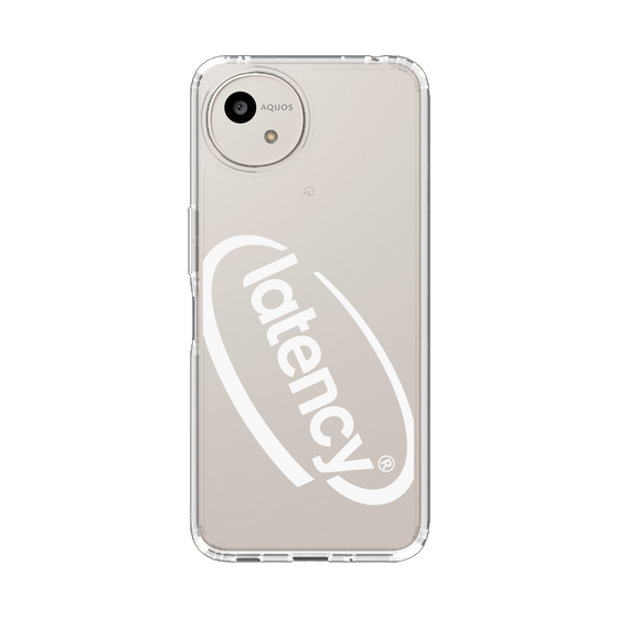 スリムプロテクションケース［ LATENCY - Circle logo - Clear ］