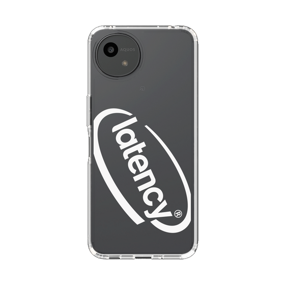 スリムプロテクションケース［ LATENCY - Circle logo - Clear ］