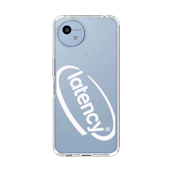 スリムプロテクションケース［ LATENCY - Circle logo - Clear ］