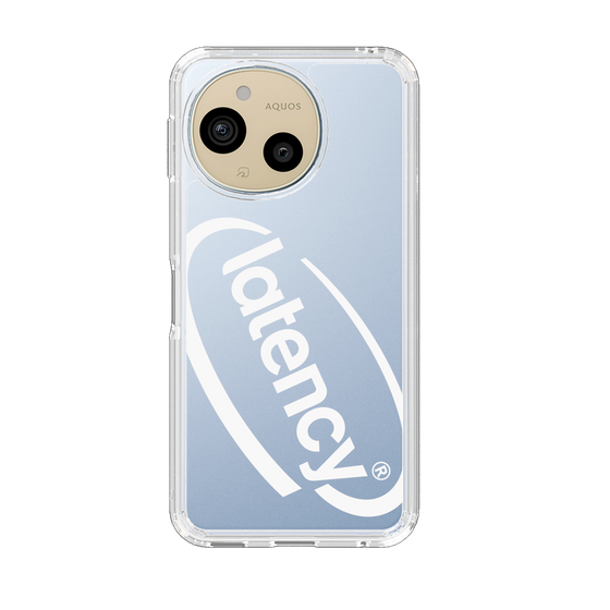 スリムプロテクションケース［ LATENCY - Circle logo - Clear ］