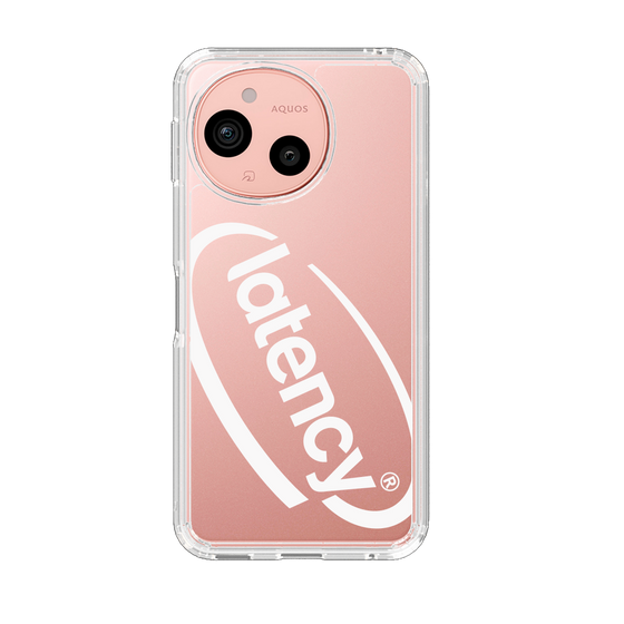 スリムプロテクションケース［ LATENCY - Circle logo - Clear ］