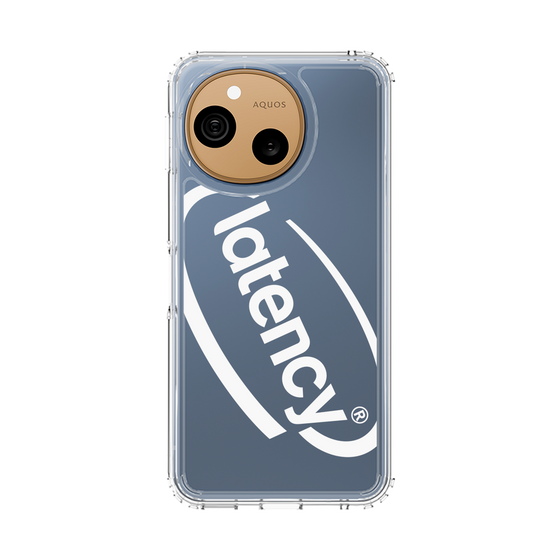 スリムプロテクションケース［ LATENCY - Circle logo - Clear ］