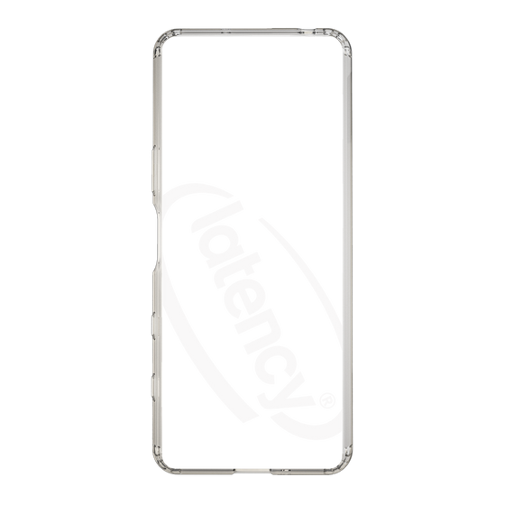 スリムプロテクションケース［ LATENCY - Circle logo - Clear ］