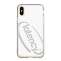 スリムプロテクションケース［ LATENCY - Circle logo - White ］