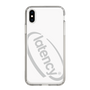 スリムプロテクションケース［ LATENCY - Circle logo - White ］