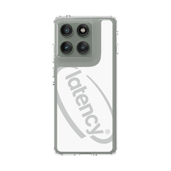 スリムプロテクションケース［ LATENCY - Circle logo - White ］