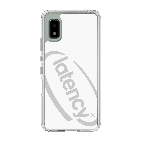 スリムプロテクションケース［ LATENCY - Circle logo - White ］