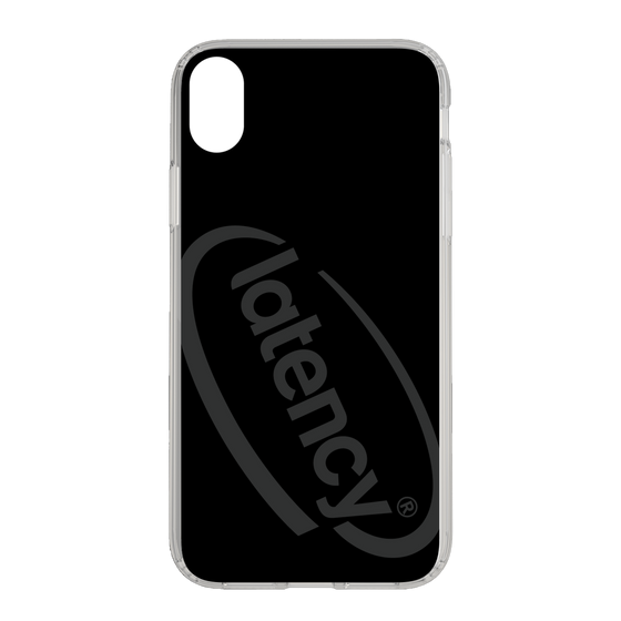 スリムプロテクションケース［ LATENCY - Circle logo - Black ］
