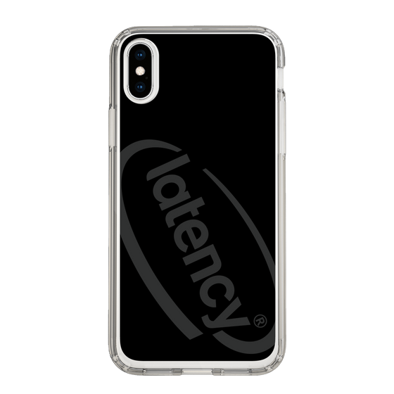 スリムプロテクションケース［ LATENCY - Circle logo - Black ］