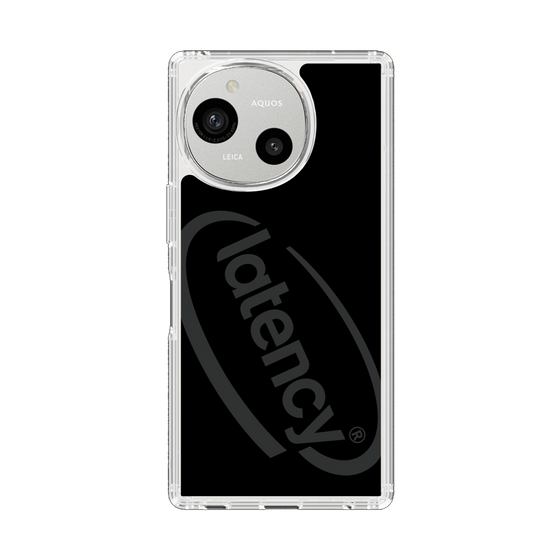 スリムプロテクションケース［ LATENCY - Circle logo - Black ］