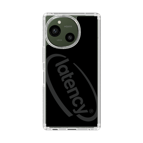 スリムプロテクションケース［ LATENCY - Circle logo - Black ］