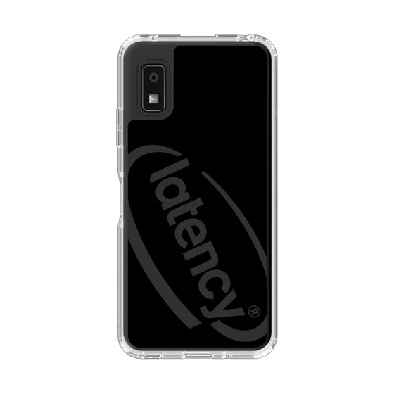 スリムプロテクションケース［ LATENCY - Circle logo - Black ］