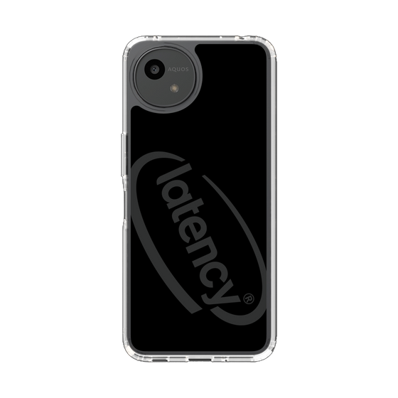 スリムプロテクションケース［ LATENCY - Circle logo - Black ］