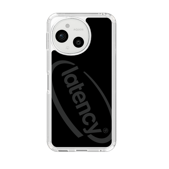 スリムプロテクションケース［ LATENCY - Circle logo - Black ］