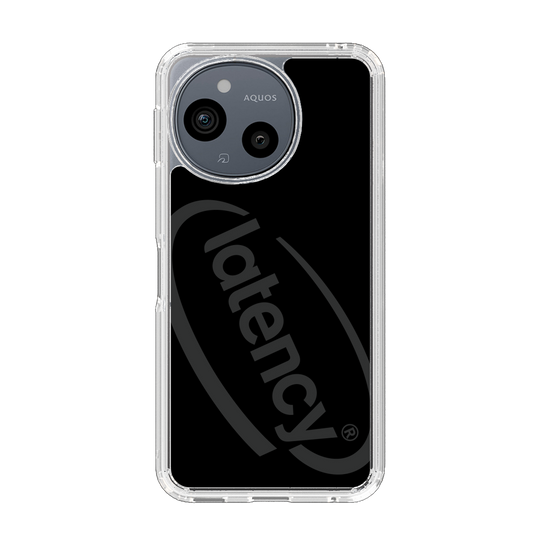 スリムプロテクションケース［ LATENCY - Circle logo - Black ］