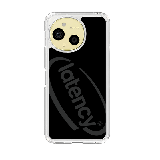 スリムプロテクションケース［ LATENCY - Circle logo - Black ］