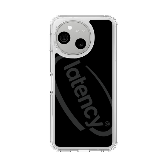 スリムプロテクションケース［ LATENCY - Circle logo - Black ］