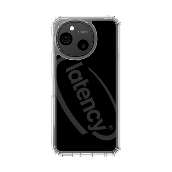 スリムプロテクションケース［ LATENCY - Circle logo - Black ］