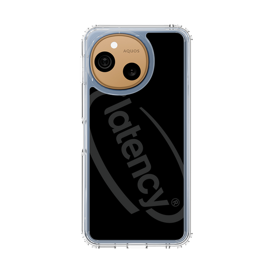 スリムプロテクションケース［ LATENCY - Circle logo - Black ］