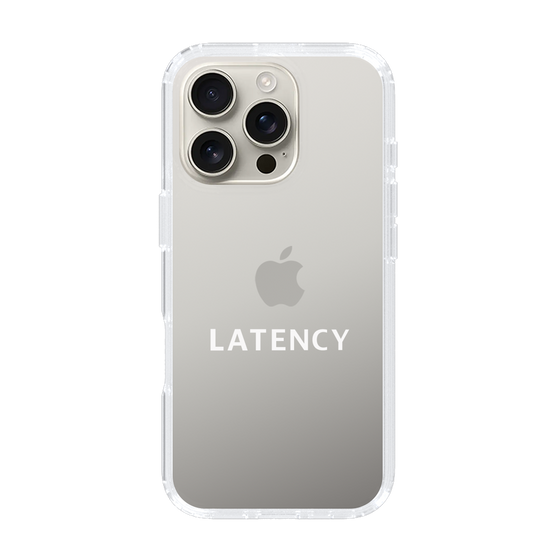 スリムプロテクションケース［ LATENCY - Logotype - Clear ］