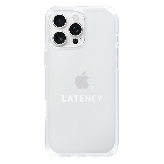 スリムプロテクションケース［ LATENCY - Logotype - Clear ］