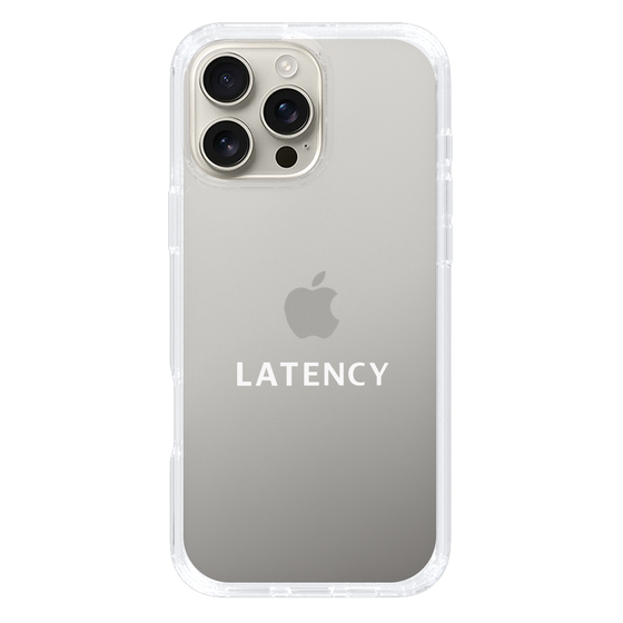 スリムプロテクションケース［ LATENCY - Logotype - Clear ］