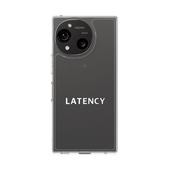 スリムプロテクションケース［ LATENCY - Logotype - Clear ］