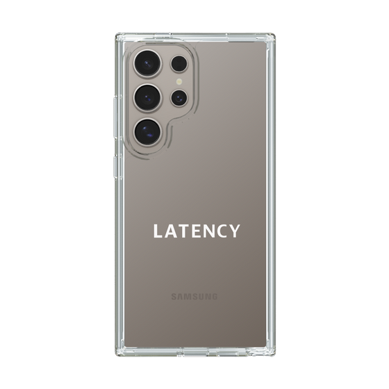 スリムプロテクションケース［ LATENCY - Logotype - Clear ］