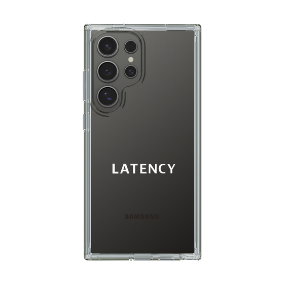 スリムプロテクションケース［ LATENCY - Logotype - Clear ］