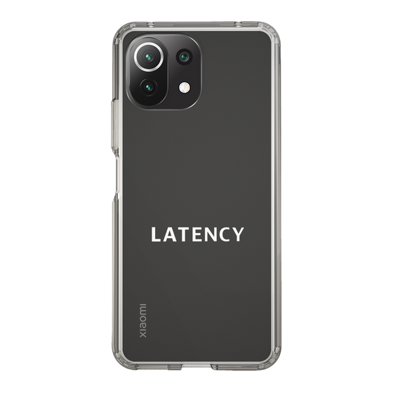 スリムプロテクションケース［ LATENCY - Logotype - Clear ］